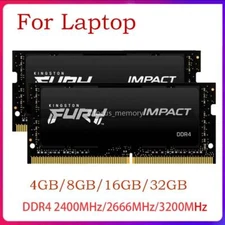 4GB 8GB 16GB 32GB DDR4 Laptop FURY Memory 2400 2666 3200 MHz SO-DIMM 260Pin lot