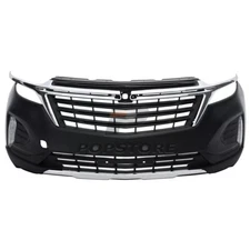 Front Bumper Cover Grille Assembly Kit For 2022 2023 Chevy Equinox w/ Fog Lights
