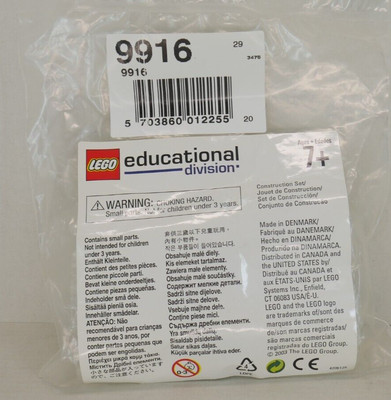 LEGO Technic eLAB Capacitor Set 9916 SEALED (1999) Mindstorms