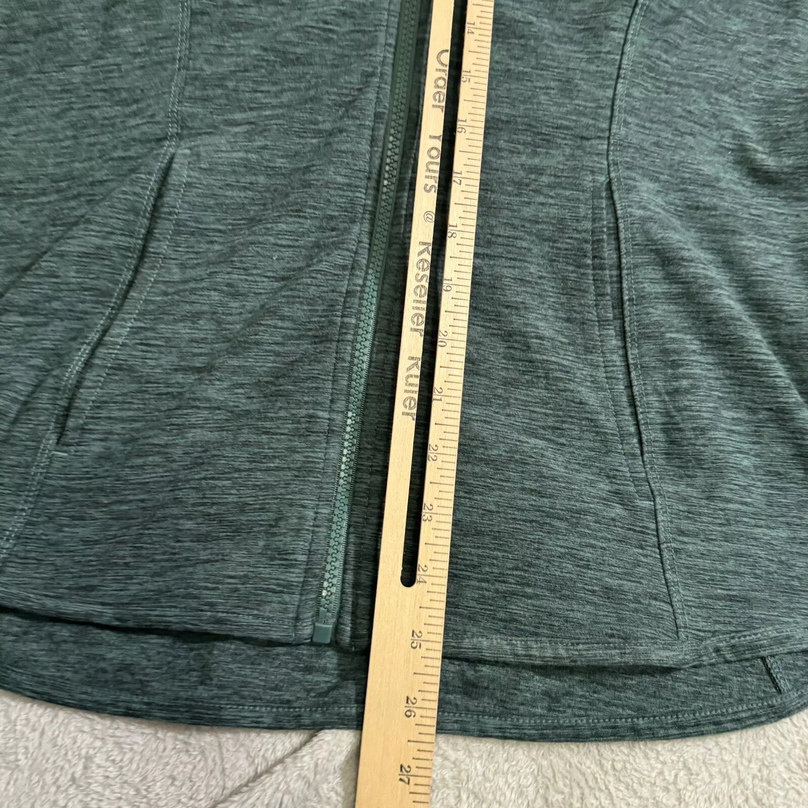 yogalicious full zip long sleeve thumbhole shirt