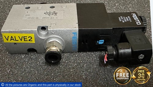 Festo VUVS-L25-M32C-AD-G14-F8 Solenoid Valve 575471 W/ VACF-B-C1-1 Coil 8030811 - 第 1/10 張圖片