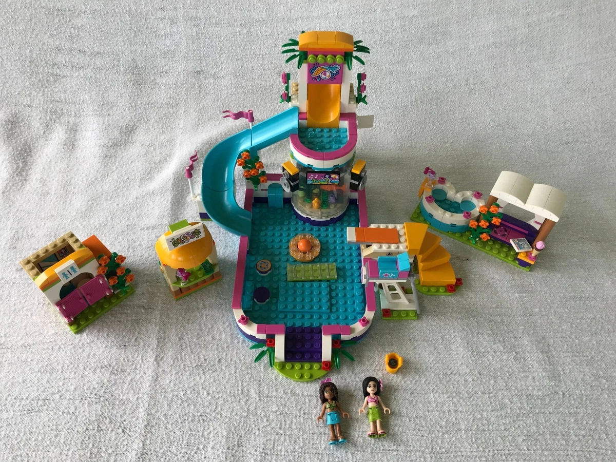 velsignelse salt oprindelse LEGO FRIENDS: Heartlake Summer Pool (41313) Complete, no instructions  673419265089 | eBay