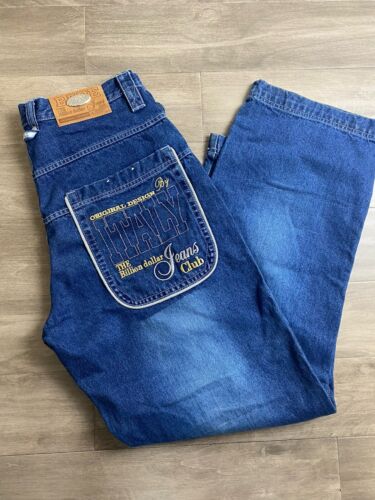 Hiphop History BARE Jeans The Billion Dollar Jeans Club Size 32x32 Baggy Jnco - Picture 1 of 13