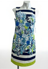 Eliza J Size 2 Lemons Seashell Sheath Sleeveless Dress NWT