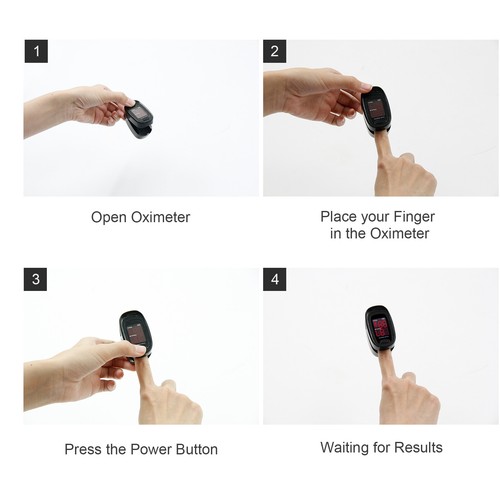 Finger Pulsoximeter Blut Pulsmesser SpO2 Blutsauerstoff Messgerät CONTEC USA - Bild 9 von 11