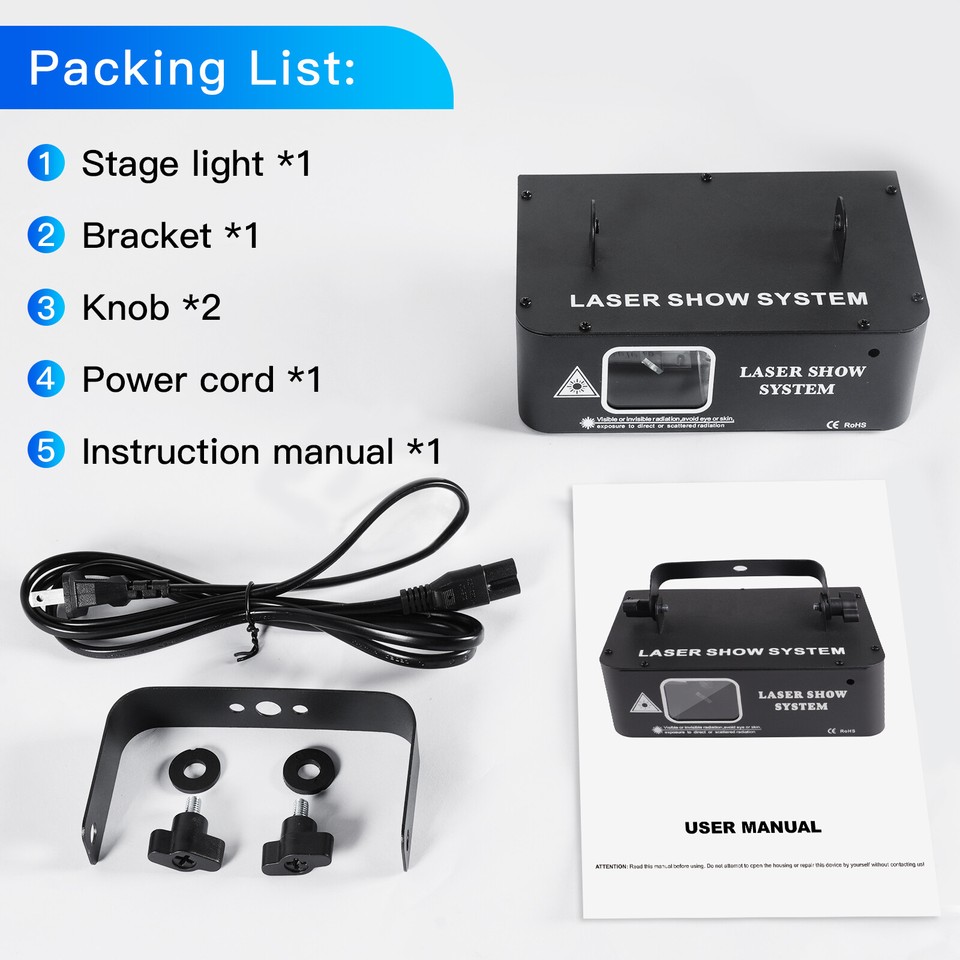 Toneelverlichting podiumlicht RGB stroboscoop lichteffect 15 lenzen