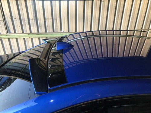PAINTED ABS FOR SUBARU WRX STI 4th 4DR SHARK FIN WINDOW ROOF SPOILER 2018 - Picture 5 of 9