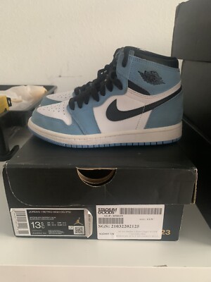 university blue jordan 1 size 13