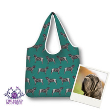 FINAL CLEARANCE. NEAPOLITAN MASTIFF SHOPPING BAG FOLDABLE WASHABLE MASTIFF BAG