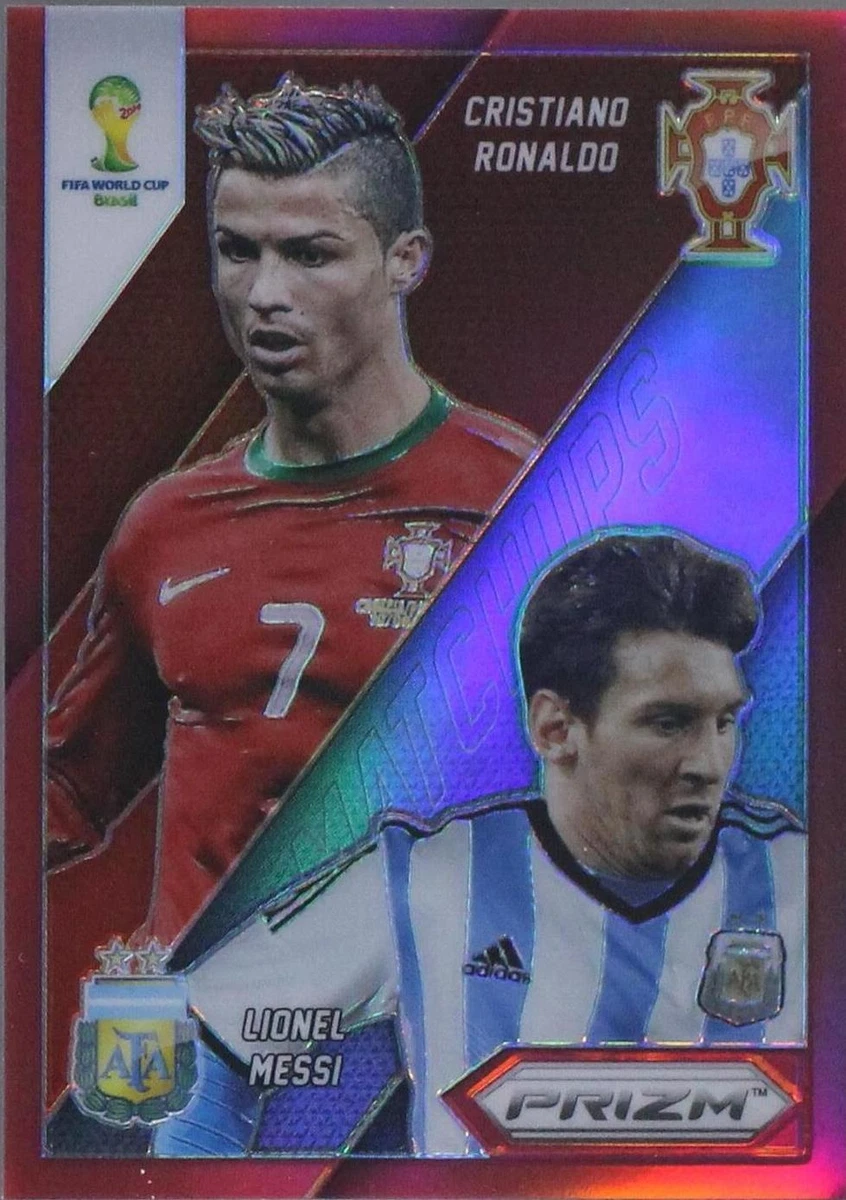 2014 Panini Prizm World Cup Cristiano Ronaldo Lionel Messi #19 for