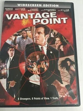 Vantage Point Dennis Quaid Forest Whitaker DVD Ships  Same Day With Tracking