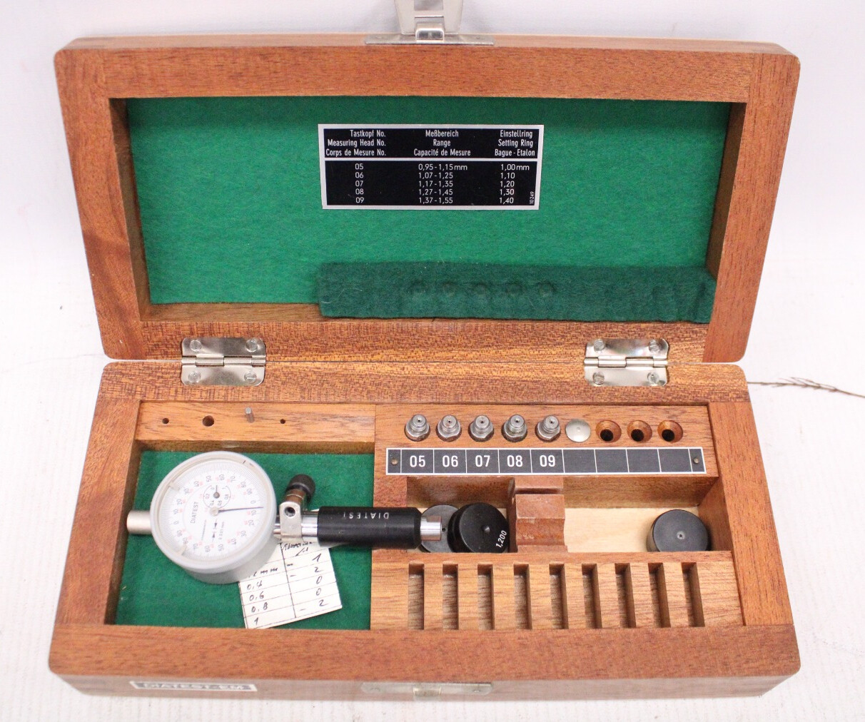 Vtg German Made DIATESTEM Small Bore Gauge Set Boxed H32 eBay