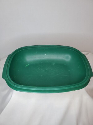 TUPPERWARE Microwave Vegetable Rice Steamer 6 Cup GREEN