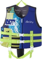 Zeraty Toddler Swim Vest Neoprene Float Jacket Swimming Aid Adjustable Strap, S