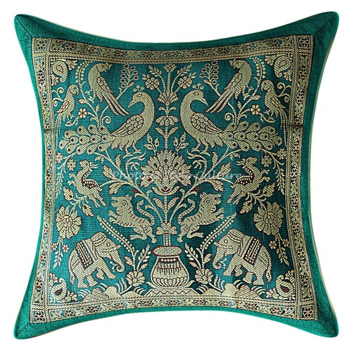 Handwoven Home Decor Cushion Bohemian Brocade Jacquard Pillow Cover Case - Picture 2 of 6