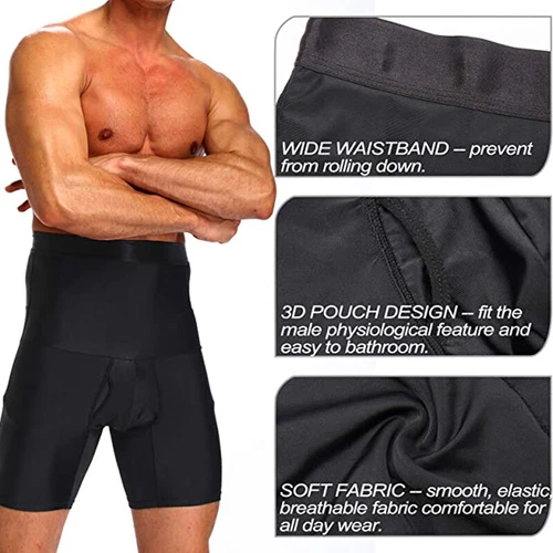 Men Faja Colombiana para Hombre High Waist Stomach Shaper Shapewear Boxer Briefs - Picture 9 of 29