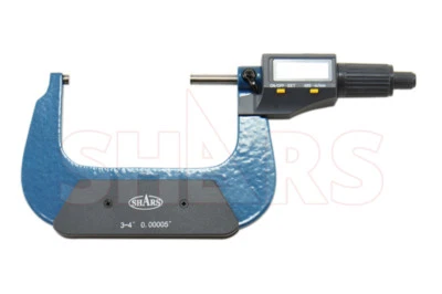 Shars 3-4" 0.00005" Digital Electronic Outside Micrometer Carbide Tip P]