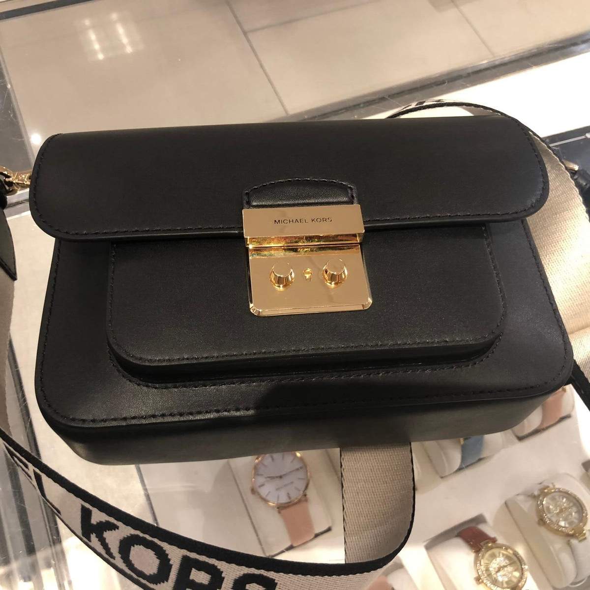 Michael Kors Signature Medium Sloan Editor Flap Messenger 