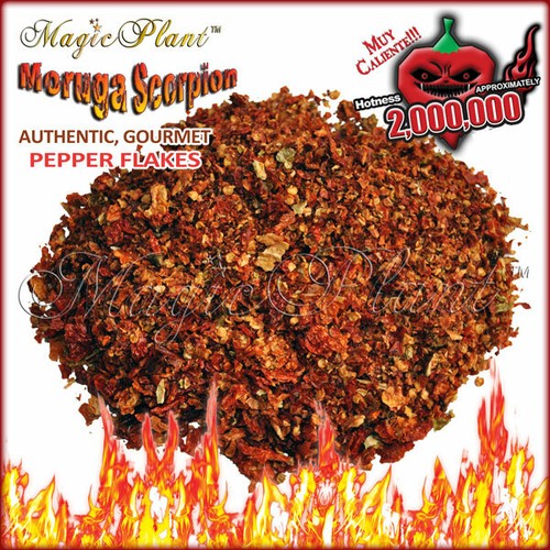 Trinidad Moruga Scorpion Flakes 8oz - Moruga Scorpion Peppers - Picture 1 of 3