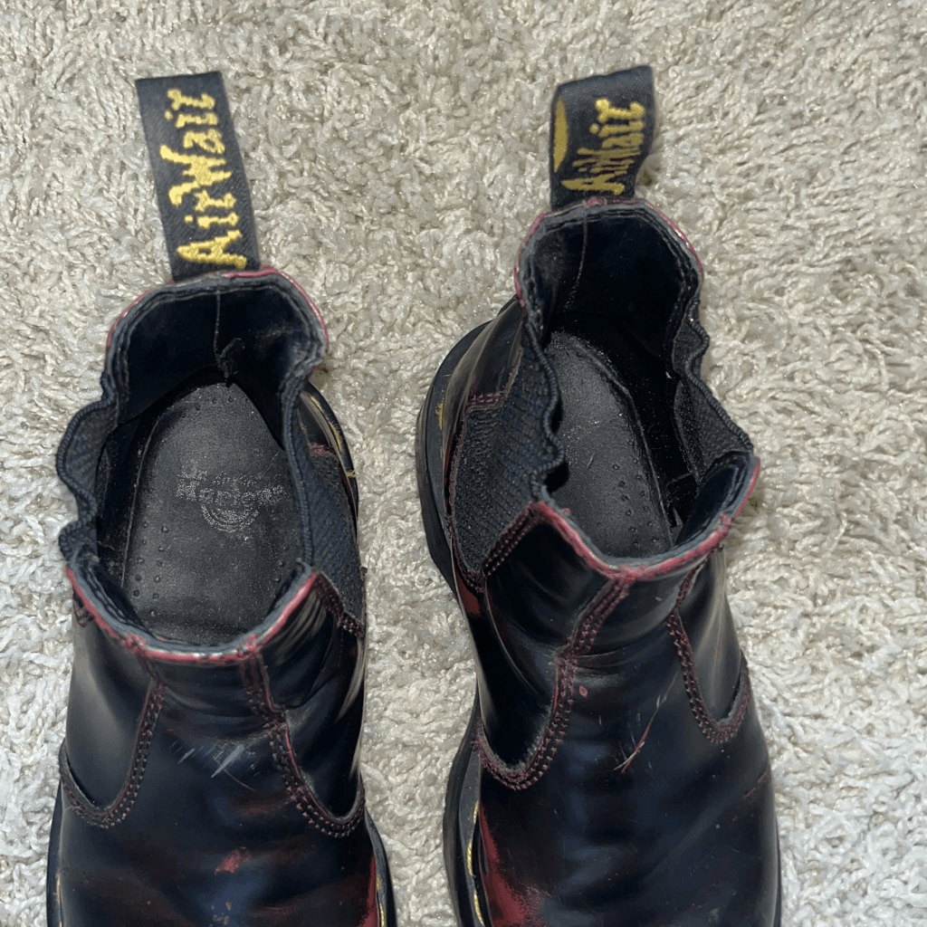 Dr. Martens Burgundy and Red Boots Men display picture 2