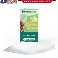 Pre-Cut Vacuum Seal Bags Easy Use Leakproof Food Storage Align Seal Tear