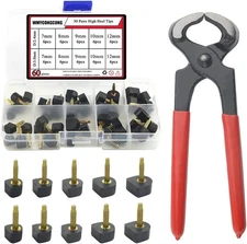 WMYCONGCONG 30 Pairs High Heel Tips Women Shoes Repair Taps Black 