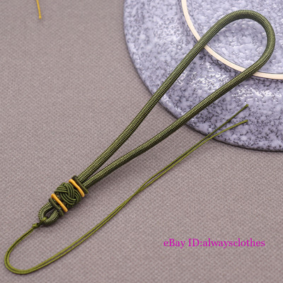 Wholesale 10Pc Nylon Handmade Pineapple Hat Knot Woven Jade Pendant Hand Rope