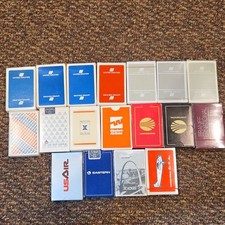 18 Airline Promotional Playing Cards, vintage...