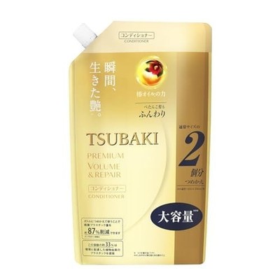 Shiseido TSUBAKI Premium Volume Repair Conditioner Refill 660ml Camellia Japan