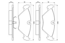 Bremsbeläge 0 986 461 766 BOSCH für SAAB 9000 Schrägheck 9000