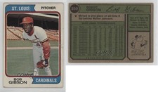1974 Topps Bob Gibson #350 HOF