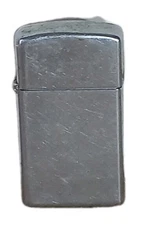 ZIPPO LIGHTER 1978 SLIM VINTAGE NO FLINT BRADFORD PA 1  1/4 WIDE 2 1/4 TALL