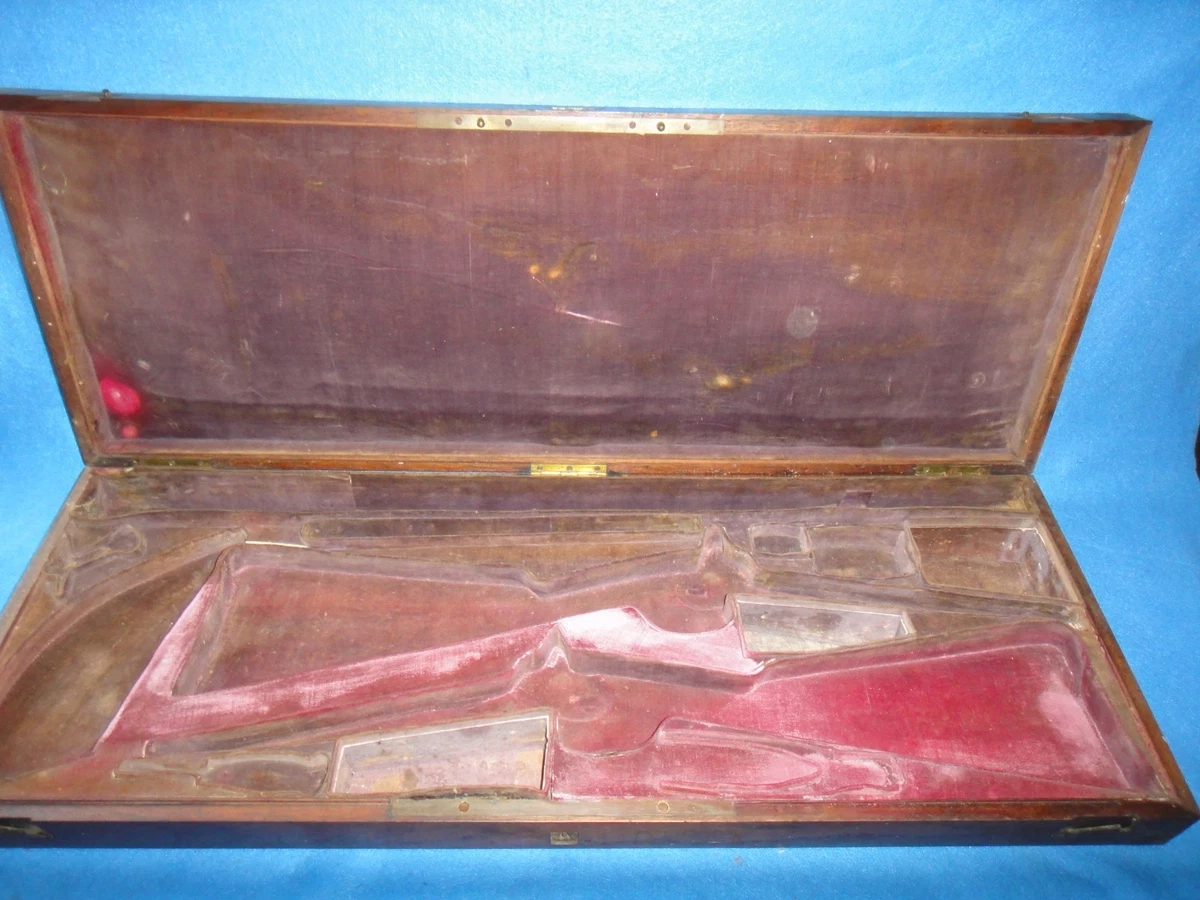 Boîte Ancienne Pour Fusil De Chasse Double - Pièce Vintage Française