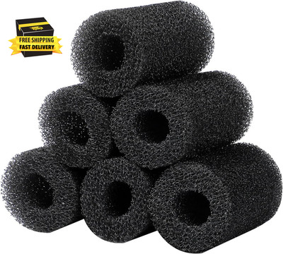 6-Pack Pre-Filter Sponge for Aquarium Shrimp Fry Fish Tank Filter 0.8  Intake, R