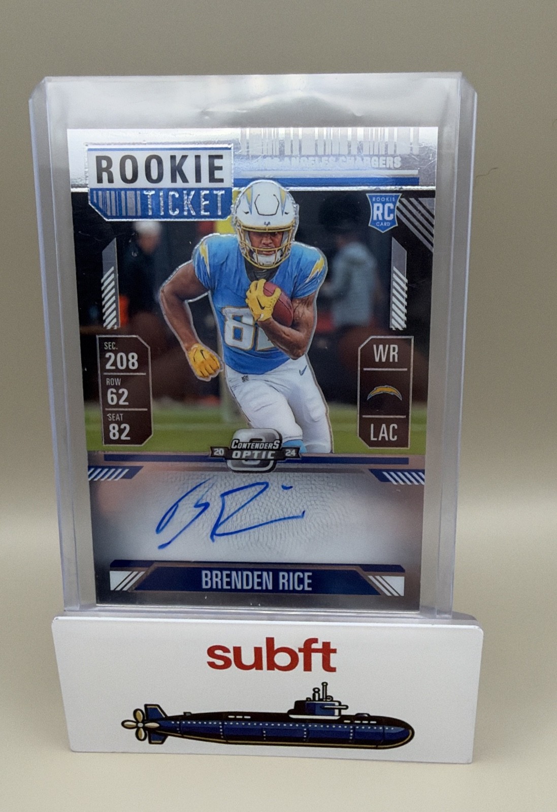 2024 Panini Contenders Optic - Rookie Ticket RPS Autographs Brenden Rice #134
