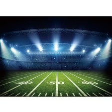 Football Stadium Photography Backdrop Bowl Night Spotlight Props 8x6 Ft