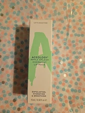 Aceology Exfoliating, Hydrating & Smoothing Overnight Lip Mask 15ml NIB