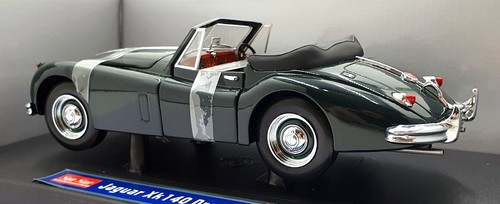 Sun Star 1/18 Scale Diecast - 2802 Jaguar XK 140 Drophead Coupe - Green - Picture 2 of 5