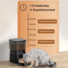Automatic Pet Feeder LCD Timer Cat Dog Food Dispenser Smart Portion Control