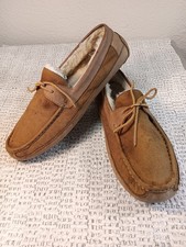 UGG Australia 'Byron' Men's Suede w/ Sheepskin Lined Slippers SN 5102 sz 12
