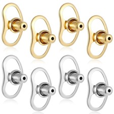 8 Pieces Anti Slip Earring Lifters Backs for Heavy Earrings Stud Support USA New