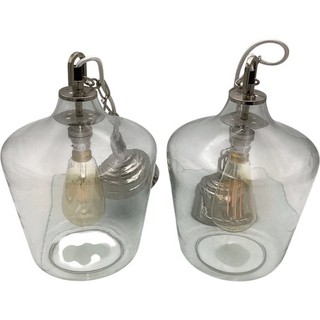 LAURA ASHLEY Glass Pendant Ceiling Lights Set of 2 IL