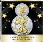 2026 1-Oz Silver Eagle BU W/24K Gold Enhancement - Now available - Ready to ship