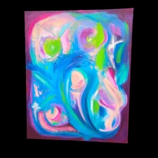 Contemporary Large painting Original Art 30 X 24 Modern Abstract Expressionist  