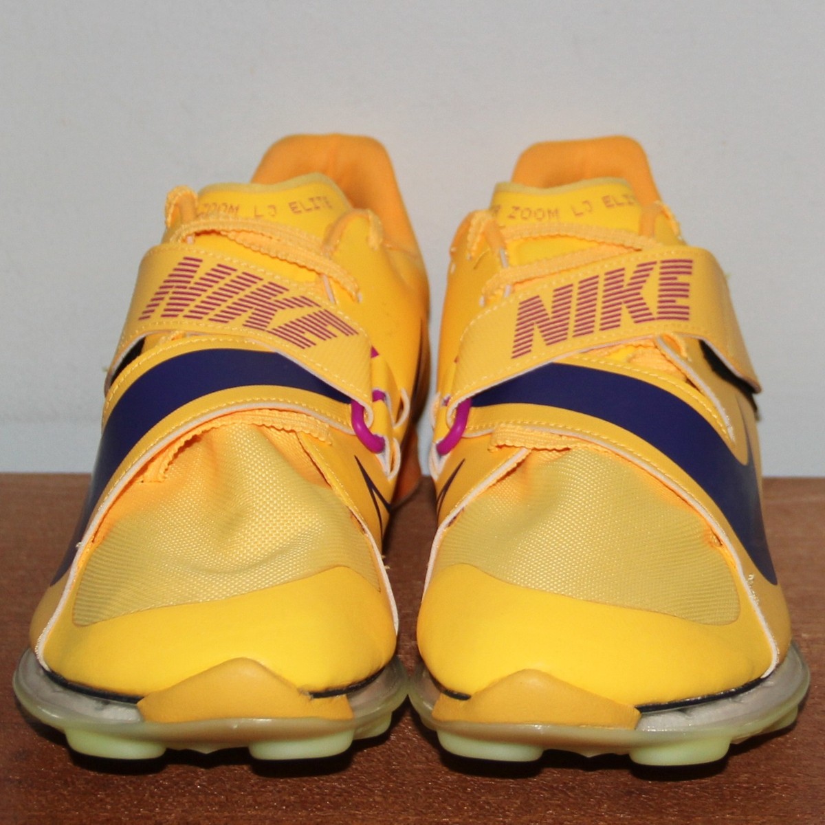 Nike Air Zoom Long Jump Elite Track Spikes Mens 9 Citron Pulse
