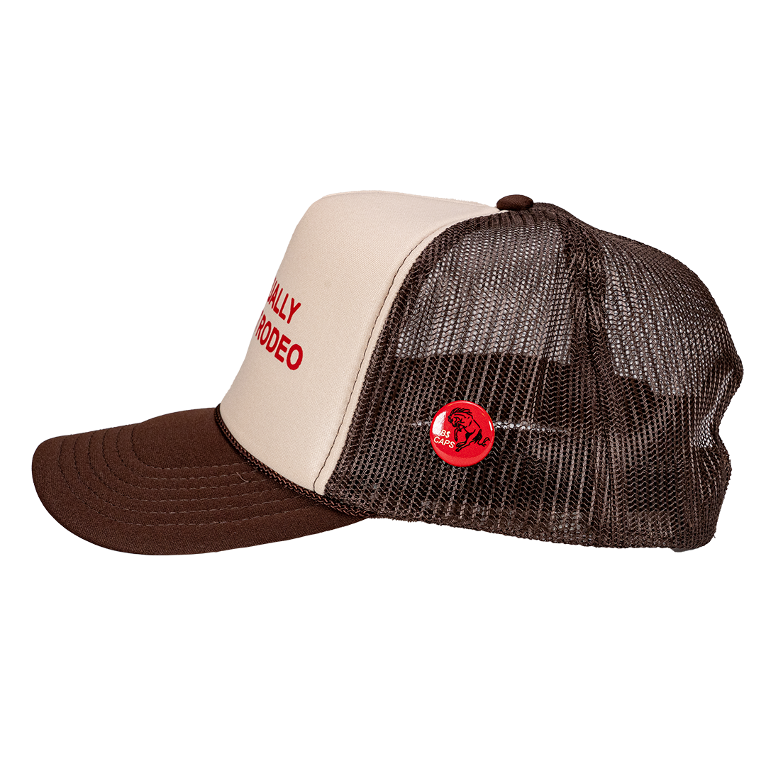 NWT OTTO  Hunter Green Snapback Trucker Hat Break Away Roper Embroidered Patch OTTO Dark Green and Khaki Foam Front High Crown Back Split  main image 4