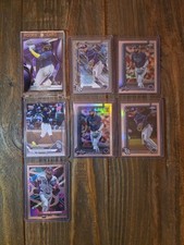 2025 Topps Chrome Black JUNIOR CAMINERO LOt Purple /75 Holiday, Series 1 TB RAYS
