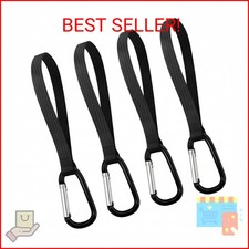 GuoluvSoo 4 Pack Stroller Hooks, Universal Clips for Baby Strollers