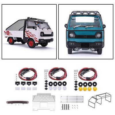Metall Upgrades Roll Käfig Dach Licht Teile für WPL D12 RC Modell Auto DIY