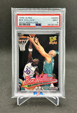 1996 Ultra Ben Wallace Gold Medallion #263 PSA 9 MINT  POP 11 HOF Rare Rookie RC